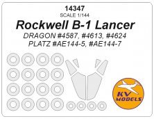 1/144 Rockwell B-1 Lancer masks