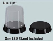 84 x 115mm Flat Top Display Case with optional LED base