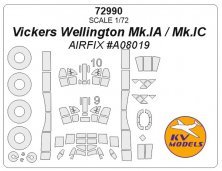 1/72 Vickers Wellington Mk.I masks