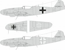 Mask 1/24 Bf 109G-5/6 national insignia for Airfix