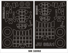 Masques peinture Montex Junkers Ju-88A-1 1/32 Revell