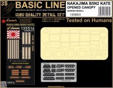 HGW 1/35 Nakajima B5N2 Kate Opened Canopy Border Model