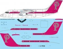 1/144 Princess Air BAe 146-200 laser decal for Revell kit