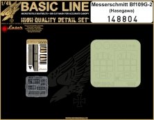 1/48 Messerschmitt Bf 109G-2 Basic Line: microplastic seatbelts
