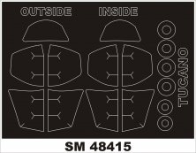 1/48 Embraer EMB-314 Super Tucano canopy masks (for Hobby Boss)