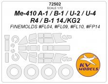 1/72 Me-410 A-1/B-1 /U-2/U-4/R4 / B-1 14./KG2 masks