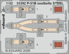 Eduard 1/32 Harnais P-51B Acier