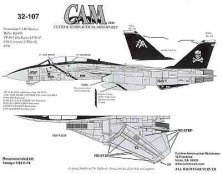Cam Decals 1/32 F-14B Tomcat VF-103 Jolly Rogers USS Enterprise