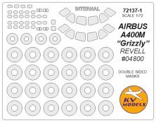 1/72 Airbus A400M Grizzly Double sided + wheels masks