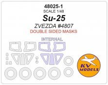 1/48 Sukhoi Su-25 Double-sided masks + wheels masks