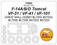 1/72 Grumman F-14A/F-14B/F-14D Tomcat mask for Great Wall Hobby
