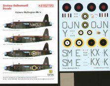 Techmod D�calcomanies Wellington Mk.Ic 1/72