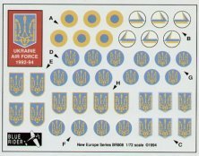 Blue Rider 1/72 Ukrainische Luftwaffe 1992/94 Hoheitszeichen