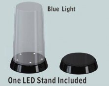 84 x 185mm Flat Top Display Case with optional LED base