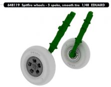 1/48 Spitfire wheels 5 sp.,smooth (EDU)