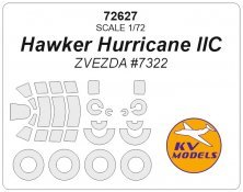 1/72 Hawker Hurricane Iic + wheels masks