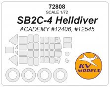 1/72 SB2C-4 Helldiver masks for Academy