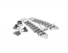 1/72 Su-35 Ladder + Chocks + Service Ladder