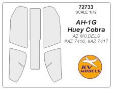 1/72 Bell AH-1G Huey Cobra paint masks