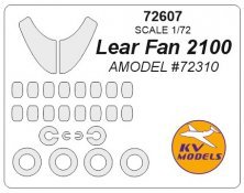 1/72 Lear Fan 2100 masks