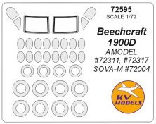 1/72 Beechcraft 1900D masks