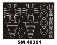 Fokker D.XXI Montex Paint Masks 1/48