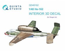 1/48 He 162 3D-Printed & colorInterior