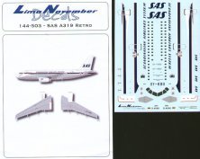 1/144 Airbus A319 OY-KBO in SAS 2006 50th Anniversary