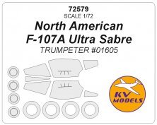 1/72 North-American F-107A Ultra Sabre masks