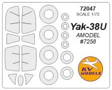 1/72 Yakovlev Yak-38U + wheels masks