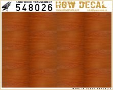 1/48 Dark wood transparent