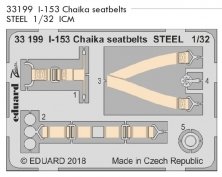 1/32 SET I-153 Chaika seatbelts STEEL