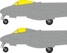 Eduard Mask 1/32 Meteor F.8 TFace pour Revell