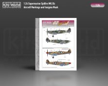 1/24 Supermarine Spitfire Mk.IXc Stencil Masks