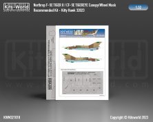 1/32 Northrop F-5E Tiger II CF-5E TigerEye Canopy and Wheel Mask