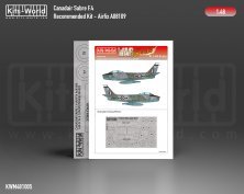 1/48 North-American F-86F-40 Sabre wheels and canopy paint mask