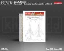 1/48 Sukhoi Su-7 wheels and canopy frame paint masks for Eduard