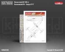 1/48 Bf-109G-6 wheels and canopy paint masks for Tamiya