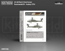 1/72 Boeing/Hughes AH-64A Apache wheels and canopy paint mask