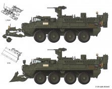 1/72 US M1132 Stryker Engineer Squad Vehicle + Straight Blade