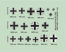 1/144 Messerschmitt Bf-109E national insignia
