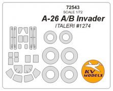 1/72 Douglas A-26 A/B Invader + wheels masks