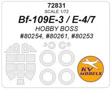 1/72 Messerschmitt Bf-109E-4/7 / Bf-109E-3 for Hobby Boss