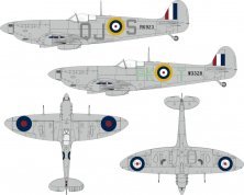 Eduard Mask 1/32 Spitfire Mk.Vb Early Insignes Nationaux