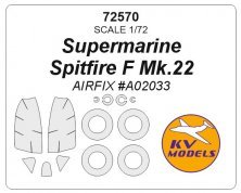 1/72 Supermarine Spitfire F Mk.22 + wheels masks