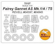 1/72 Fairey Gannet As Mk.1/4 / T5 + wheels masks set