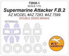 1/72 Supermarine Attacker F.B.2 Double sided and wheels masks