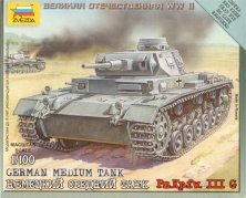 Zvezda Pz.Kpfw.III 15mm 1/100 Zvezda Pz.Kpfw.III 15mm 1/100