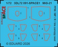 Joint de verri�re MiG-21 PFM/MF/R/bis 1/72 Eduard