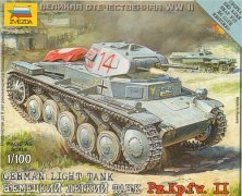 Zvezda Pz.Kpfw.II 15mm 1/100 Snap Together Zvezda Pz.Kpfw.II 15mm 1/100 Snap Together